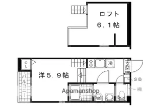 エスポワール竹田【2階】の間取り