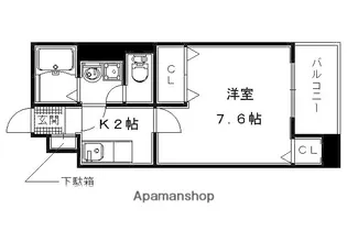 モアナエルア【302号室】の間取り