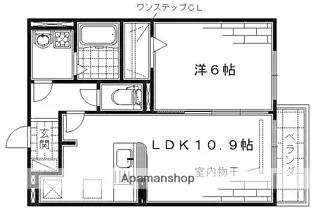 フィエスタ 2号館【101号室】の間取り