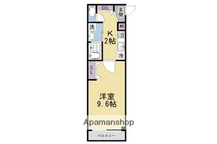 AーMON観月橋NIFUN【506号室】の間取り