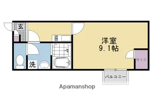 レオネクストシャルム桃山【102号室】の間取り