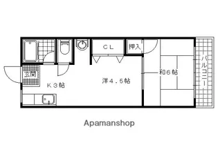 2Kの間取り画像