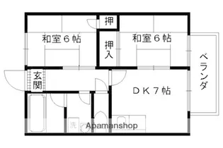 海の子ハイツ桃山【205号室】の間取り