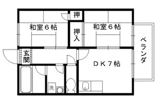 海の子ハイツ桃山【102号室】の間取り