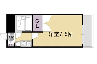 レジデンス勧修寺【405号室】の間取り