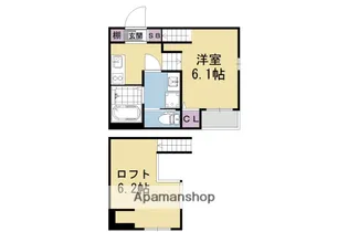ハーモニーテラス音羽千本町【101号室】の間取り