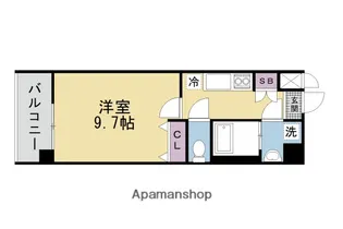 1Kの間取り画像