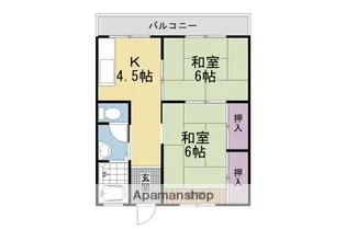 清栄マンション【205号室】の間取り
