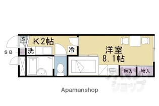 レオパレスTOMONAII【204号室】の間取り
