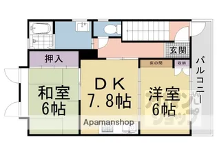 フルクサス丹波橋【301号室】の間取り