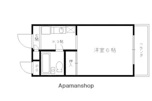 サンライズ淀【203号室】の間取り