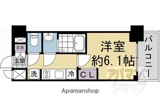 プレサンス THE KYOTO 吉祥院【4階】の間取り