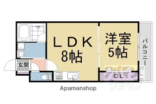サクシード丹波橋西【301号室】の間取り