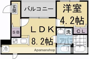 山科ビエント【2階】の間取り