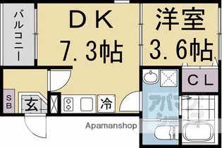 プレミアムテラス東寺【1階】の間取り