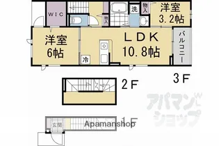 ノースヴィレッジ【3階】の間取り