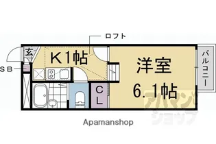 レオパレスメゾン ラフィーネ【205号室】の間取り