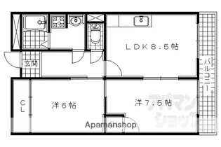 壱番館【203号室】の間取り
