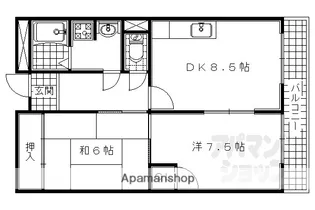 壱番館【107号室】の間取り