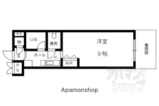 コート木幡【105号室】の間取り