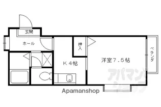アテッサ京都A【111号室】の間取り