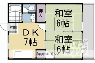 グランドール伏見【207号室】の間取り