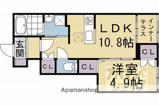 ウェルスガーデン【103号室】の間取り