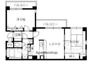アネックス大久保【2階】の間取り