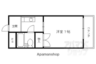 ハイツ池本II【102号室】の間取り