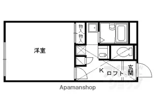 レオパレスシュテルン【104号室】の間取り