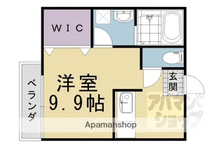 グランデ長岡【201号室】の間取り