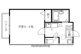 プリモベント長岡天神【302号室】の間取り