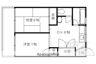 マンションハヤシビル【1階】の間取り