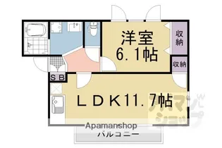 LARUCHE(ラリッシュ)【202号室】の間取り