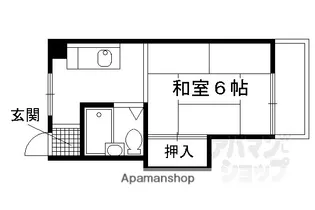 コーポ辻I・II【4B号室】の間取り