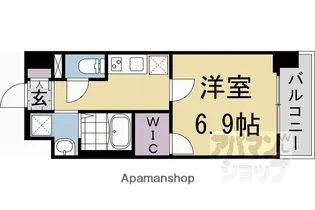 プラシード京都【7階】の間取り