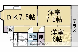 メゾンアーバンスコープ【101号室】の間取り