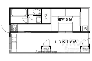 パールハイツ祇温【2階】の間取り