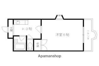 内藤マンション【303号室】の間取り