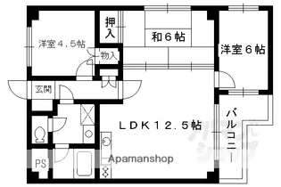 フロイデ大久保【4-C号室】の間取り