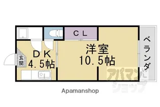 サニーハイツ【201号室】の間取り