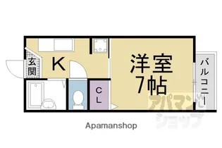 アテッサ京都B【217号室】の間取り