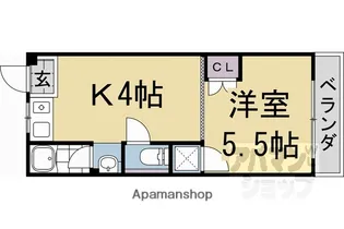 辻川アパート【3F号室】の間取り
