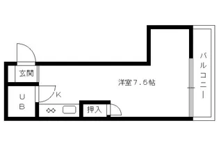 コーポ平塚【301号室】の間取り