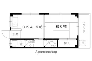 日向マンション【301号室】の間取り