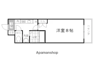 ファインブルーム伏見稲荷【205号室】の間取り