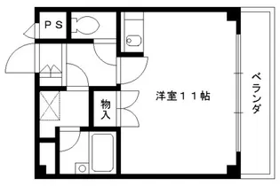 荒川ビル【403号室】の間取り