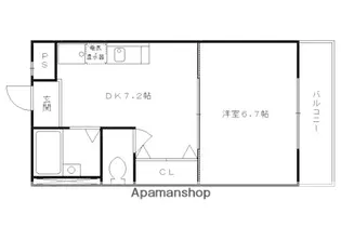 ル・コンテ【105号室】の間取り