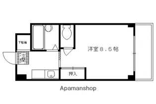 アサクラハイツ【4階】の間取り