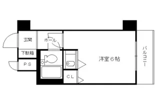 スぺリオン伏見【413号室】の間取り